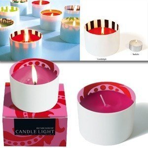 Kerze ´Candlelight´ in Porzellan-Schale 