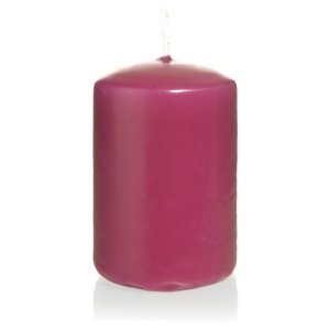 Kerze Farbenfroh, groß, pflaume