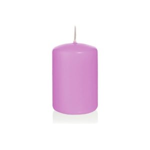 Kerze Farbenfroh, klein, rosa