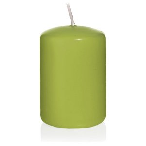 Kerze Farbenfroh,groß, grün