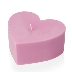Kerze Großes Herz, rosa