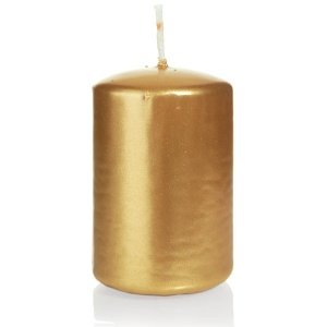 Kerze Kreativ, groß, gold