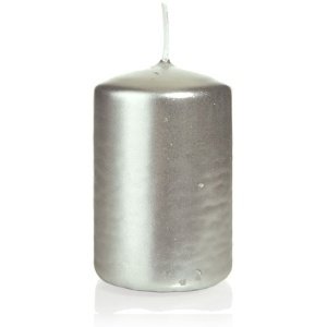 Kerze Kreativ, groß, silber