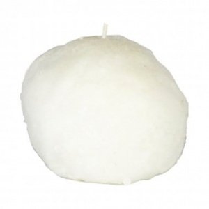 Kerze Schneeball