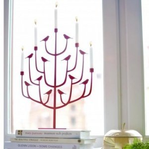 Kerzenhalter Vogel rot