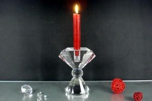 Kerzenleuchter klar 14,5 cm