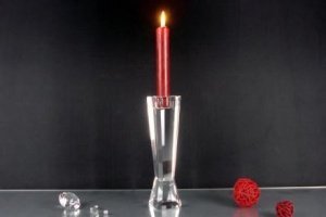 Kerzenleuchter klar 20cm