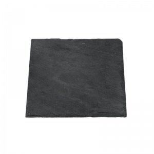 Kerzenplatte aus Schiefer - viereckig