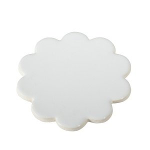 Kerzenteller Keramikblüte, klein