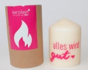 Kerze Alles wird gut