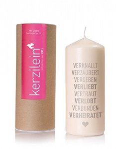 Kerzilein VERKNALLT VERLIEBT VERZAUBERT