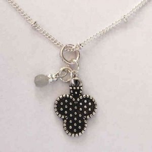 Kette -Grace-, versilbert, Kleines Glück