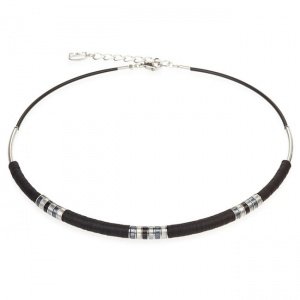 Kette Louise schwarz-silber