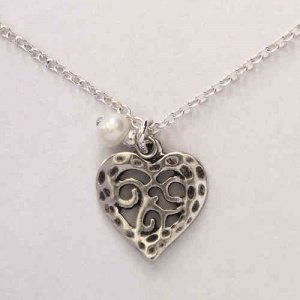 Kette -Sunshine-, versilbert, Kleines Gl