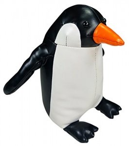 khevga Türstopper Tier Leder-Optik Pinguin