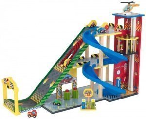 KidKraft Rennautospielset mit Riesenramp