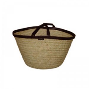 Kikapu Korb mit Lederrand