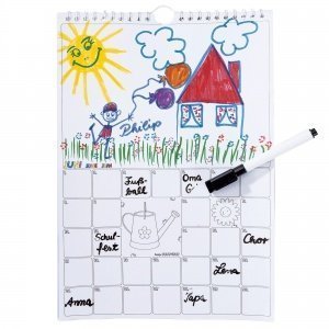 Kinder-Bastelkalender mit Stift
