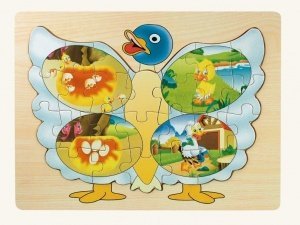 Kinder Puzzle aus Holz - Motiv Ente