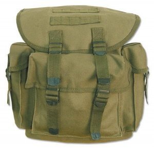 Kinder Rucksack oliv