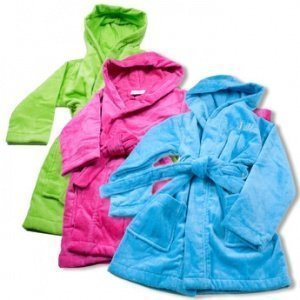 Kinderbademantel mit Bestickung