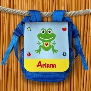 Kindergartenrucksack mit Frosch und Name