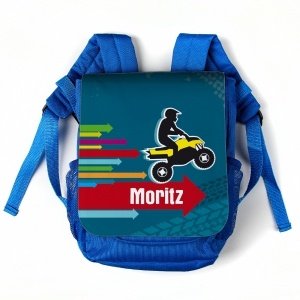 Kindergartenrucksack mit Quad und Namens