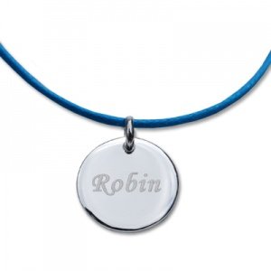 Kinderhalsband rund mit Gravur