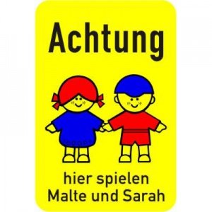 Kinderhinweisschild