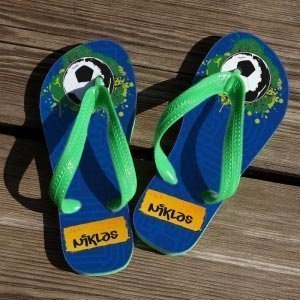 Kindersandalen für Fußballer und Fans Gr