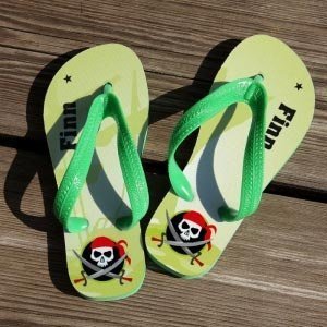 Kindersandalen mit Piratenmotiv Gr. 29-3