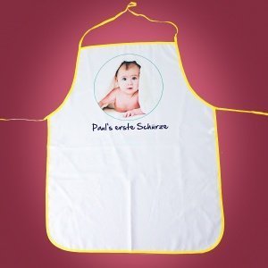 Kinderschürze mit persönlichem Foto und 