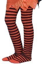 Kinderstrumpfhose geringelt orange