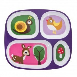 Kinderteller Wald lila