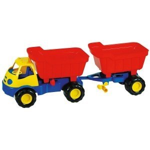 Kipper-LKW mit Anhänger