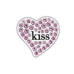 Kiss Heart Charm Clip