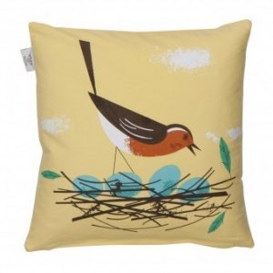 Kissen Birdy Rotkehlchen