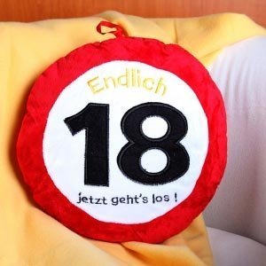 Kissen *Endlich 18*