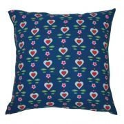 Kissen Herzen grün-blau, kbA