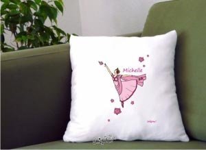 Kissen *Prinzessin mit Rosen* von Strief