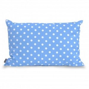 Kissen Punkte hellblau 60x40cm