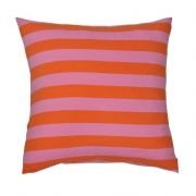 Kissen Streifen orange-pink, kbA
