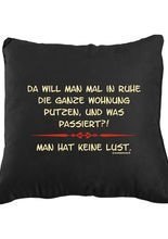 Kissen Wohnung putzen