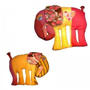 Kissen bunter Elefant