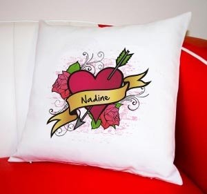 Kissen mit Herzdesign für Verliebte