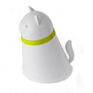 Kitt Katzen Futterbehälter und Napf weiß