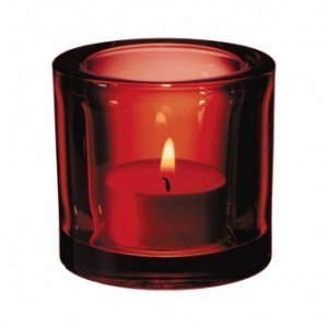 Kivi Windlicht 60 mm rot