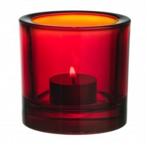 Kivi Windlicht 80 mm rot