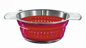 _ KLIPP, KLAPP Falt-Sieb ROT