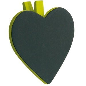 Klammer Herz, grün, 6 St.